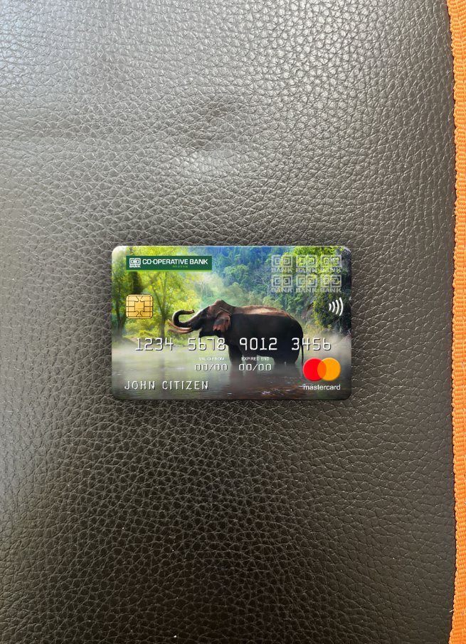 Download Kenya Co operative Bank mastercard photolook front Photoshop template